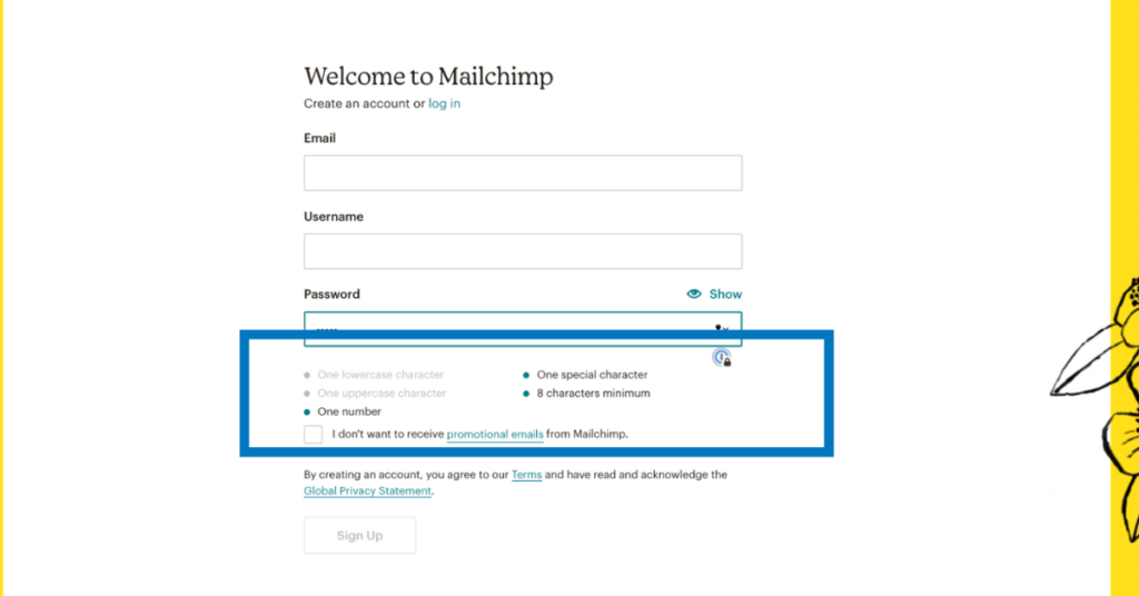 mailchimp checklist feedback