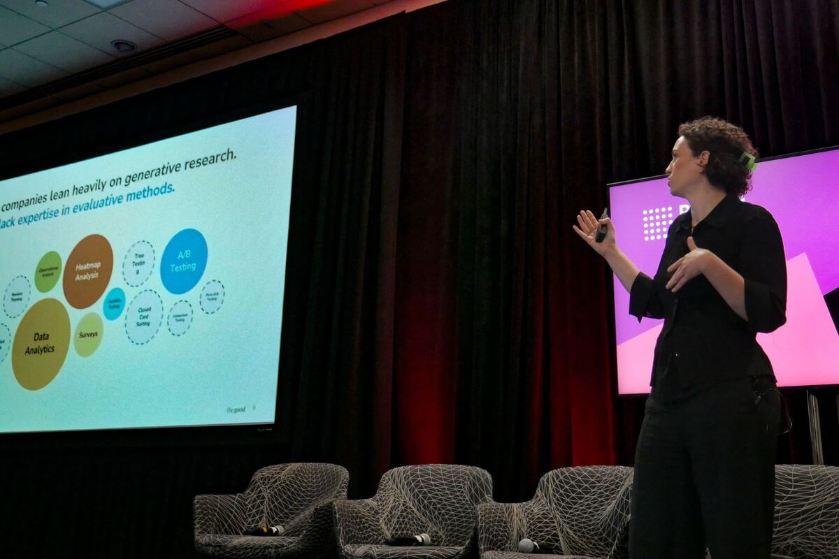 Natalie Thomas speaking at Retail Summits