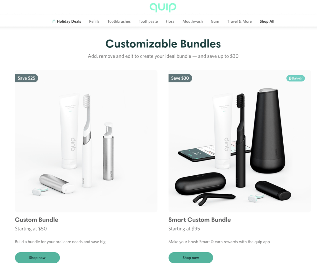 9- quip prodcut bundling