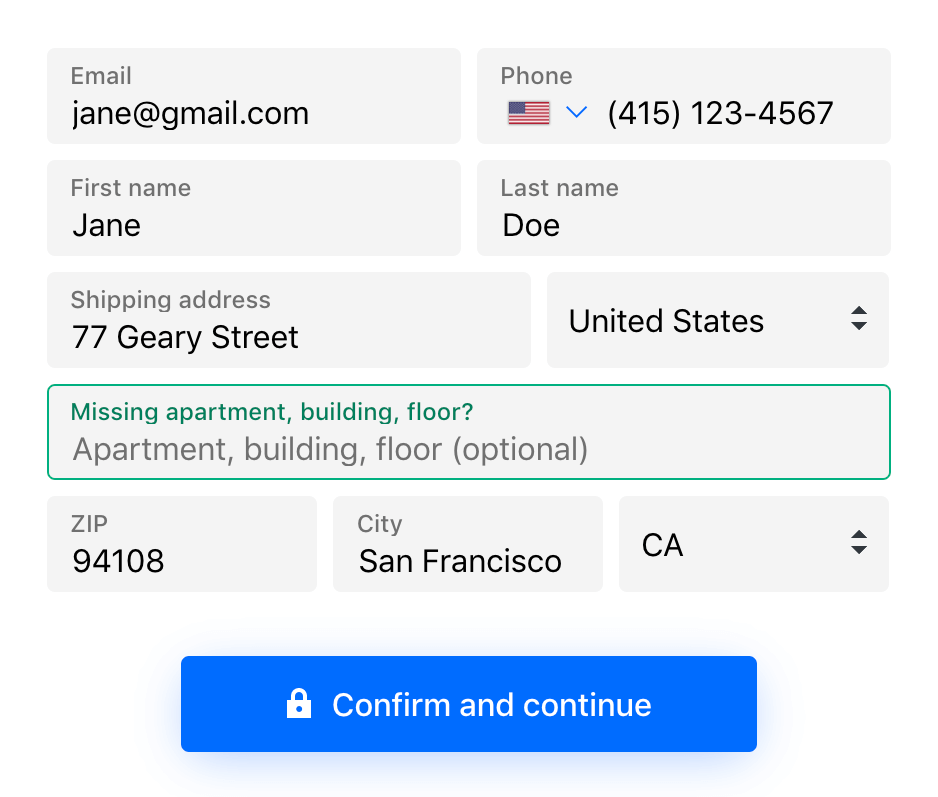 address line 1 and 2 in sri lanka