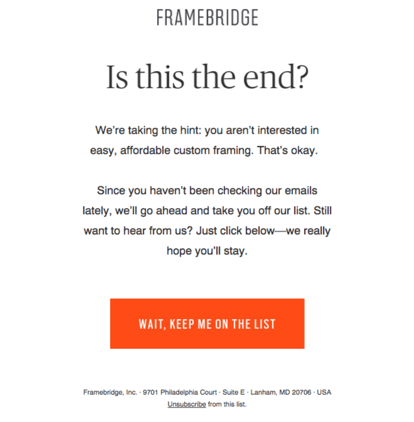 framebridge winback email