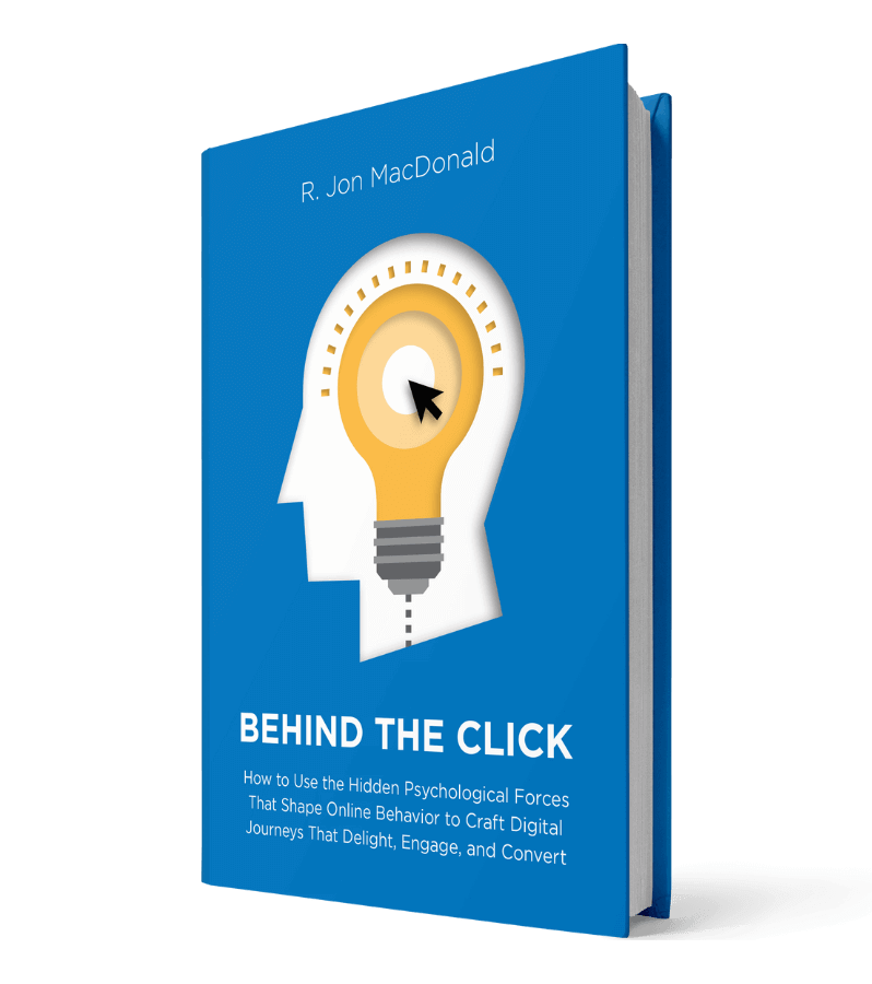 Image of the book, Behind the Click by R. Jon MacDonald