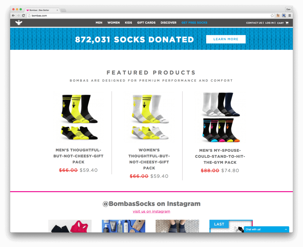 Case Study: How To Convert First Time Visitors Like Bombas