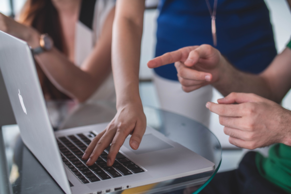 image of users testing out a website for CRO for small businesses