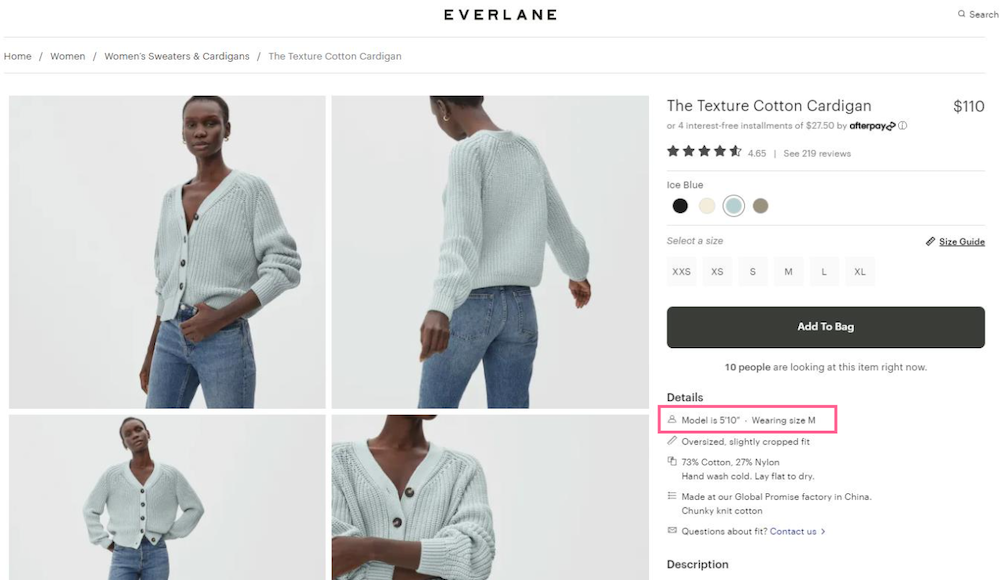 everlane product details