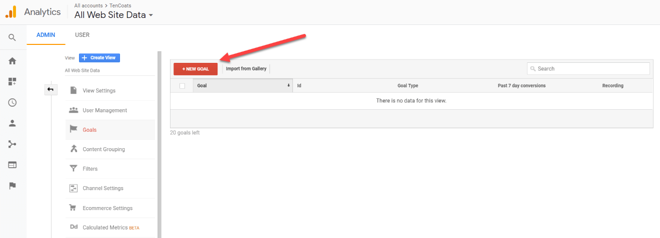 Google Analytics Goal Flow report step 3