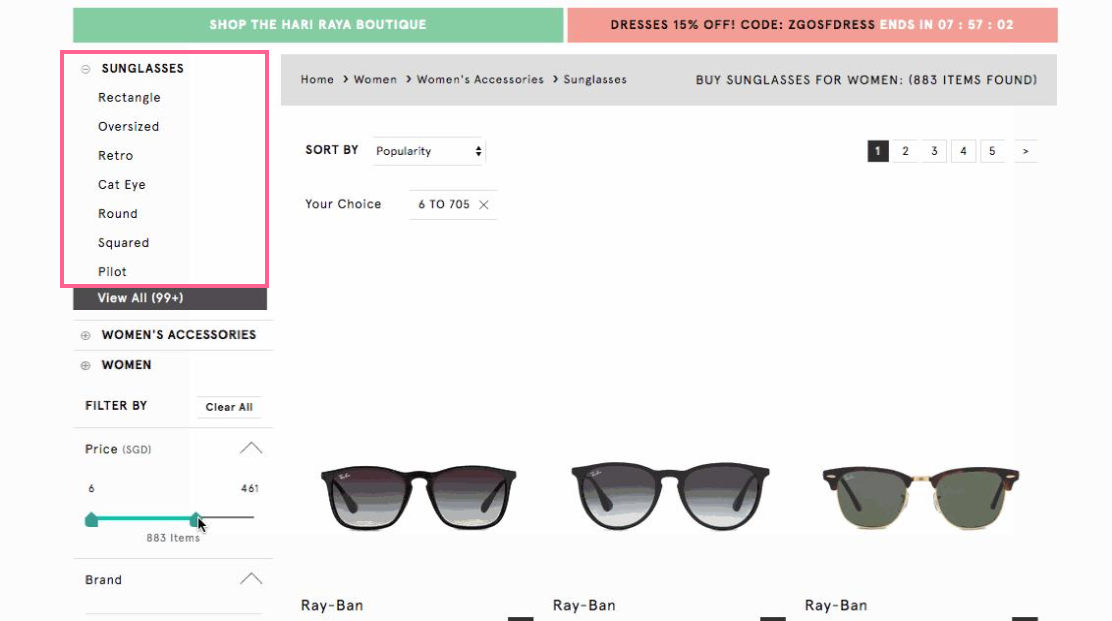 25 Ecommerce Product Filters With UX Design Best Practices