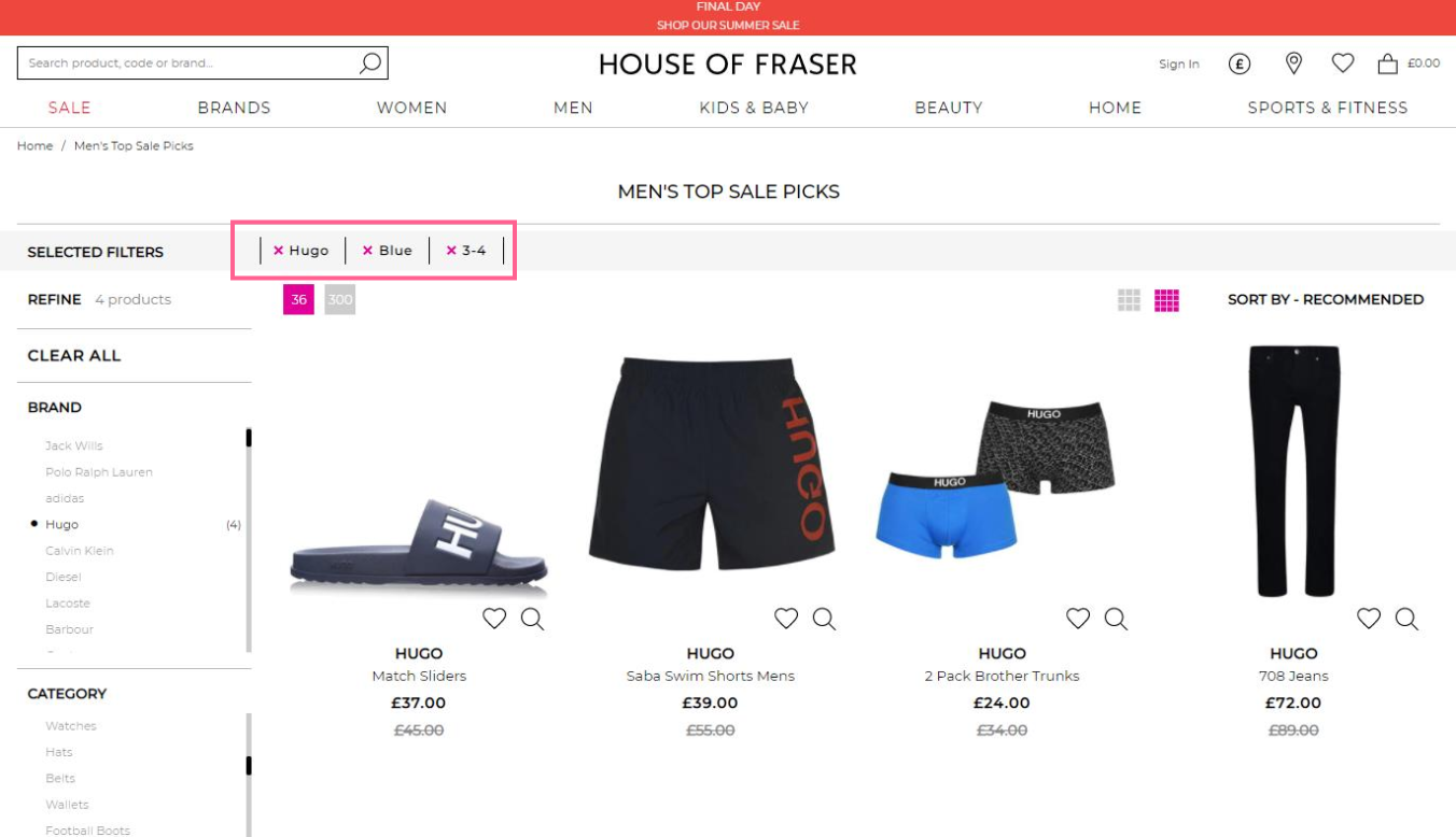 25 Product Filters With UX Design Best Practices