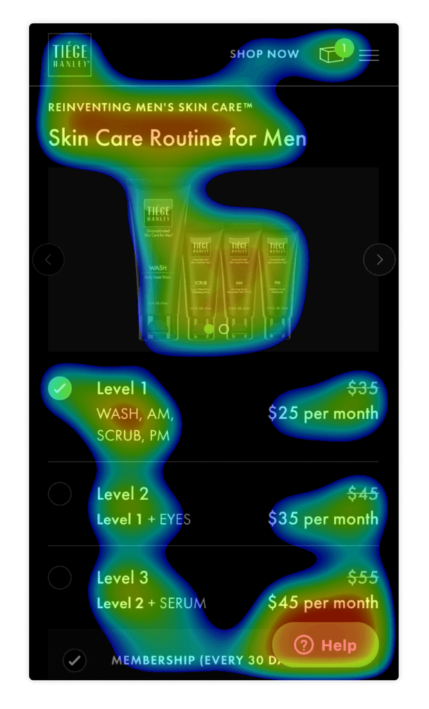 tiege hanley usability audits heatmaps with the good