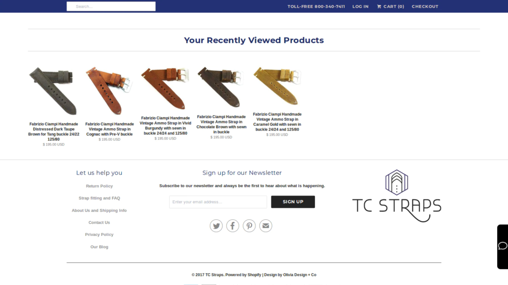 TC Straps recently viewed products