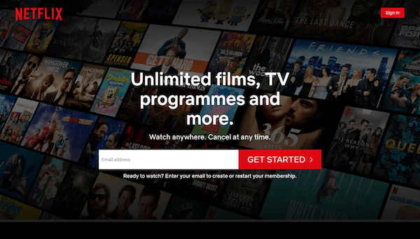 netflix get started