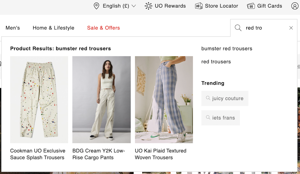 12 Ecommerce Site Search Best Practices (With Examples) - The Good