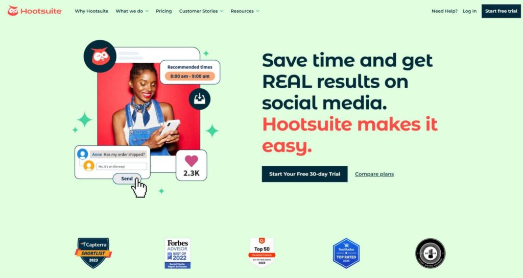 Hootsuite website