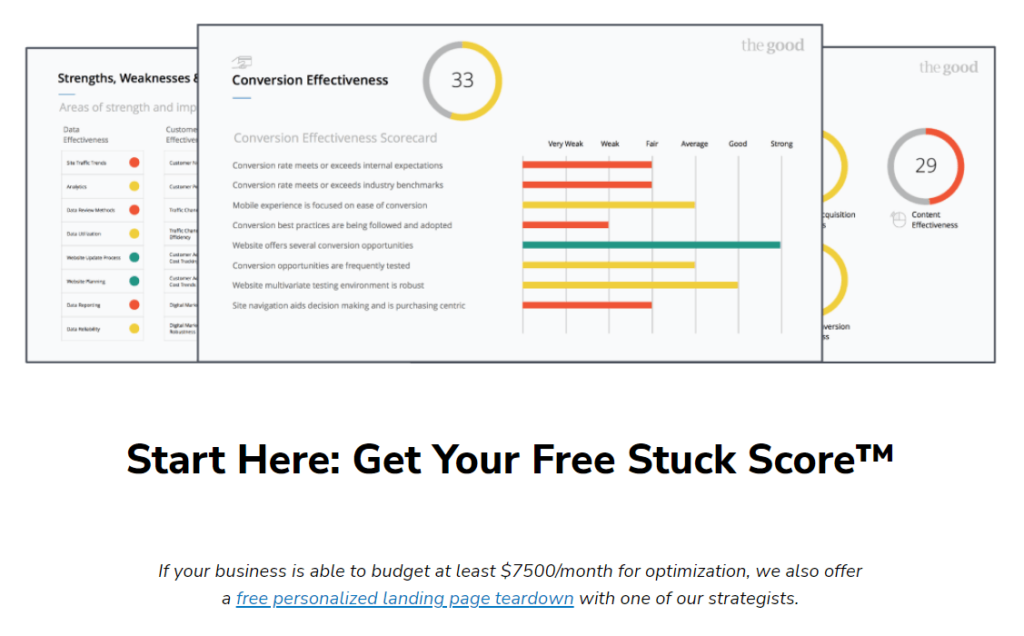 StuckScore test screenshot