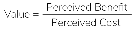 equation for how to write a value proposition