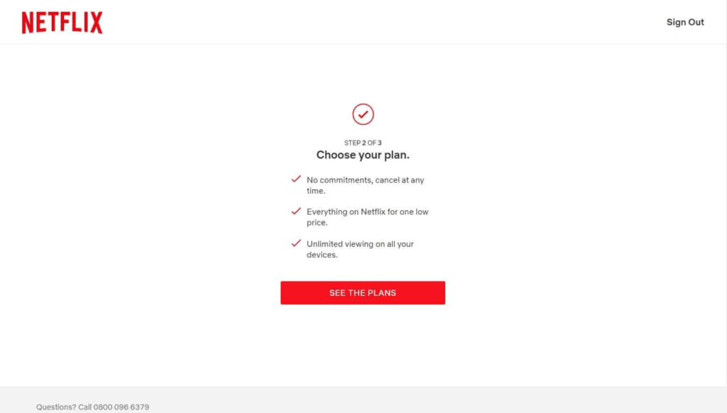 netflix choose a plan