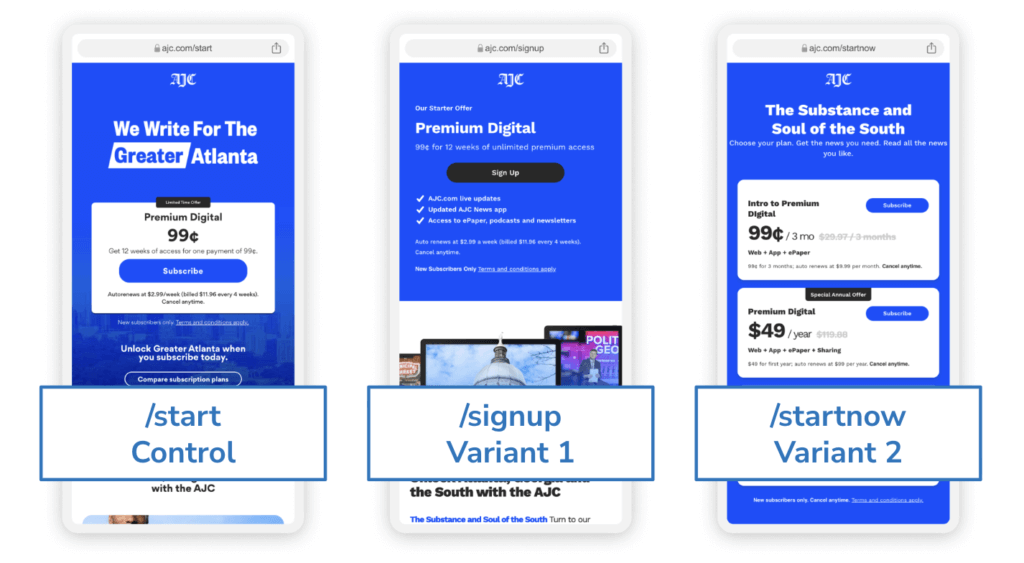 atlantic journal-constitution variants for experience research