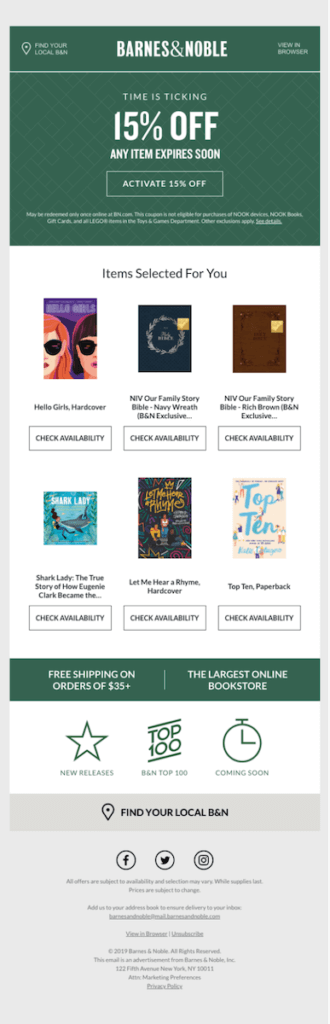 barnes and noble personalized recommendations