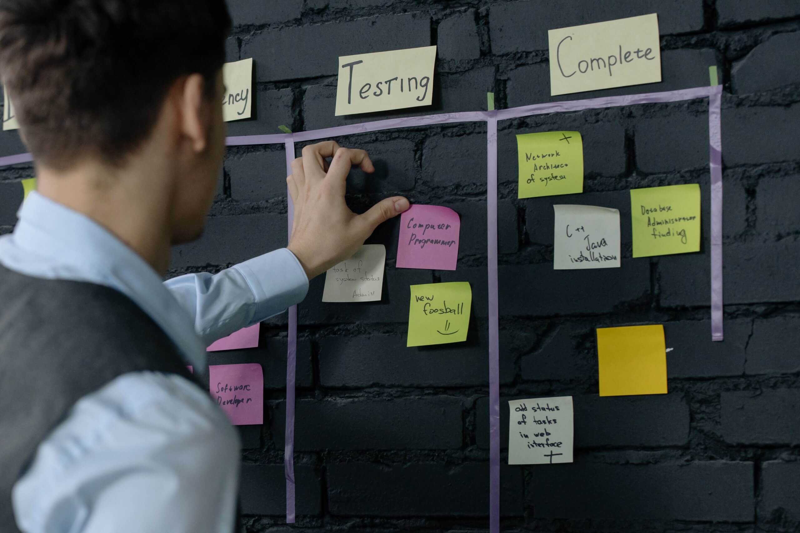 A product team member working on product development process.