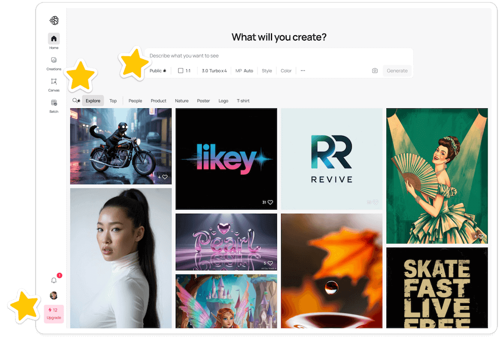 A screenshot from Ideogram as an example of effective SaaS growth strategies.