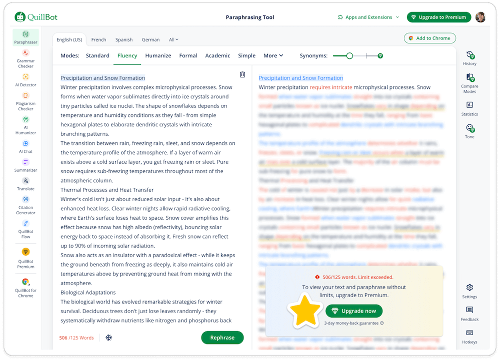 a screenshot from Quillbot showing an example of saas growth strategies.