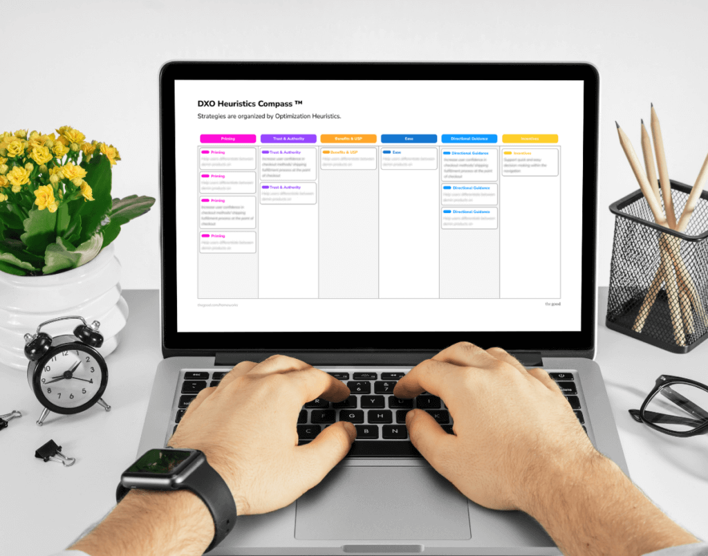 person working on theme-based roadmap